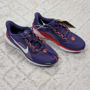 Nike Air Zoom Pegasus 41 Clemson Tigers Purple Running Shoes Mens 9.5 FZ5108-500